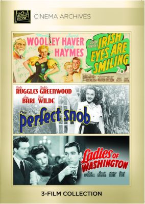 Image of Anthony Quinn Set: Irish Eyes Are Smiling (1944)/ The Perfect Snob (1941)/ Ladies Of Washington (1944) DVD  boxart
