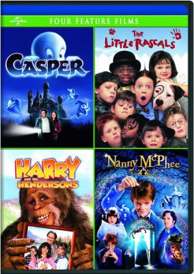 Image of Casper/The Little Rascals/Harry and the Hendersons/Nanny McPhee DVD boxart