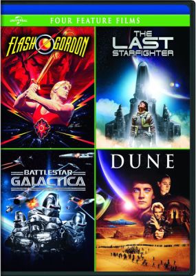 Image of Flash Gordon/The Last Starfighter/Battlestar Galactica/Dune DVD boxart