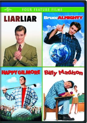 Image of Liar Liar/Bruce Almighty/Happy Gilmore/Billy Madison DVD boxart