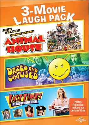 Image of National Lampoon's Animal House/Dazed and Confused/Fast Times at Ridgemont High Triple Feature DVD boxart