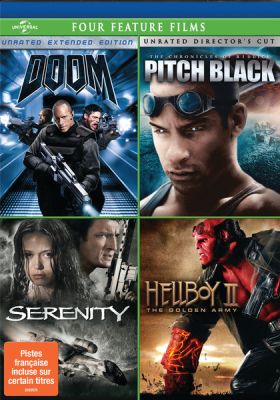 Image of Doom/Pitch Black/Serenity/Hellboy II: The Golden Army DVD boxart