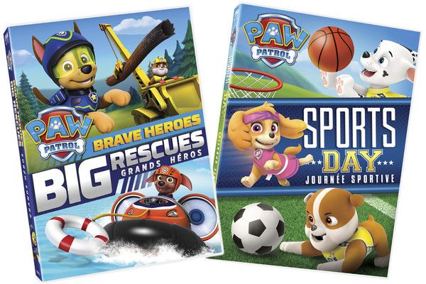 Image of PAW Patrol: Brave Heroes Big Rescues/PAW Patrol: Sports Day DVD boxart