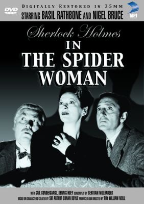Image of Sherlock Holmes in The Spider Woman DVD boxart