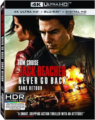 Image of Jack Reacher: Never Go Back 4K boxart