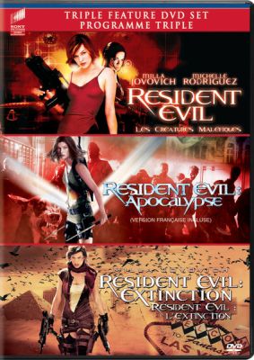 Image of Resident Evil 1-3 Triple Feature DVD boxart