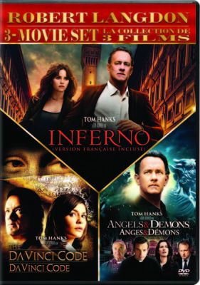 Image of Angels & Demons, Da Vinci Code, Inferno DVD boxart
