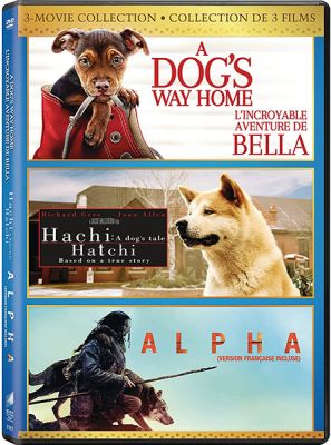 Image of Alpha (2018) / Dog's Way Home, A / Hachi: A Dog's Tale DVD boxart