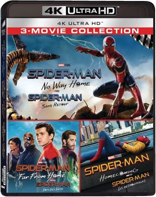 Image of Spider-Man: Far from Home / Spider-Man: Homecoming / Spider-Man: No Way Home4K boxart