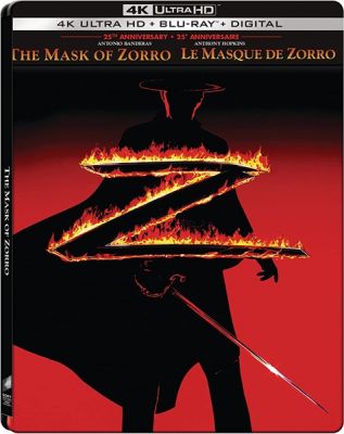 Image of Mask Of Zorro (25th Anniversary Limited Edition Steelbook) 4K boxart