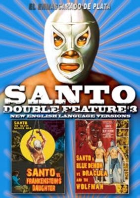 Image of Santo Double Feature #3: Santo Vs Frankenstein's Daughter/Santo & Blue Demon Vs Dracula & The Wolfman DVD boxart