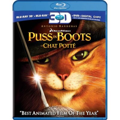 Image of Puss in Boots BLU-RAY boxart