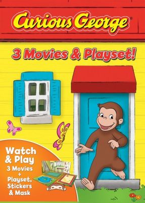 Image of Curious George: 3 Movies & Playset DVD boxart