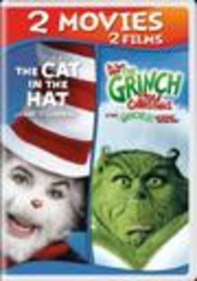 Image of Dr. Seuss Cat in the Hat/Dr. Seuss How the Grinch Stole Christmas DVD boxart