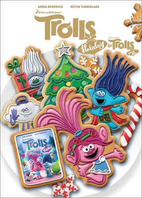 Image of Trolls Holiday DVD boxart