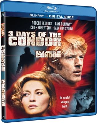 Image of 3 Days of the Condor BLU-RAY boxart
