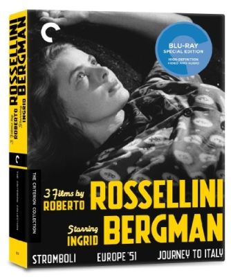 Image of 3 Films By Roberto Rossellini Starring Ingrid Bergman Criterion Blu-ray boxart