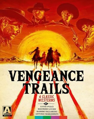 Image of Vengeance Trails Arrow Films Blu-ray boxart