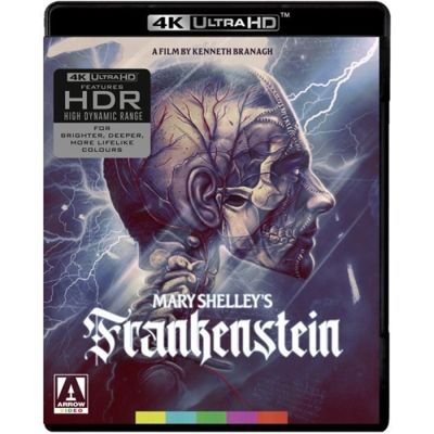 Image of Mary Shelley's Frankenstein Arrow Films 4K boxart