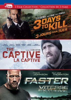 Image of 3 Days to Kill/The Captive/Faster (3-Film Collection) DVD boxart