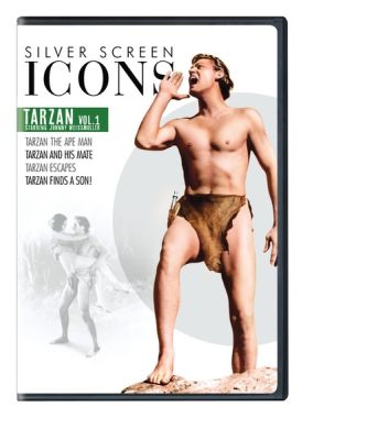 Image of Silver Screen Icons: Johnny Weissmuller as Tarzan, Volume 1 DVD boxart