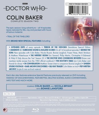 Image of Doctor Who: Colin Baker: Season 2 BLU-RAY boxart
