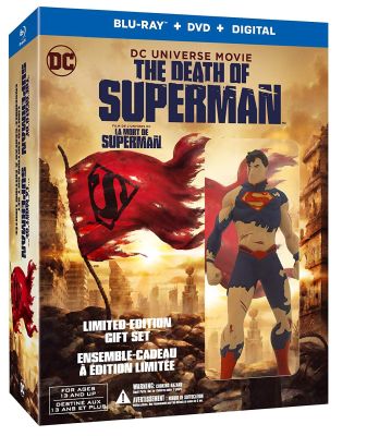 Image of DCU: The Death of Superman Deluxe Edition w/Figurine BLU-RAY boxart