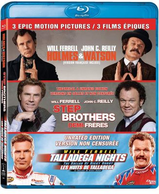 Image of Holmes And Watson / Step Brothers / Talladega Nights: The Ballad Of Ricky Bobby Blu-ray boxart
