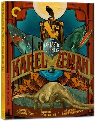 Image of Three Fantastic Journeys By Karel Zeman Criterion Blu-ray boxart
