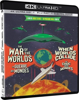 Image of War of the Worlds (1953) and When Worlds Collide  4K boxart