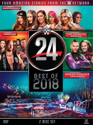Image of WWE24: The Best of 2018 DVD boxart
