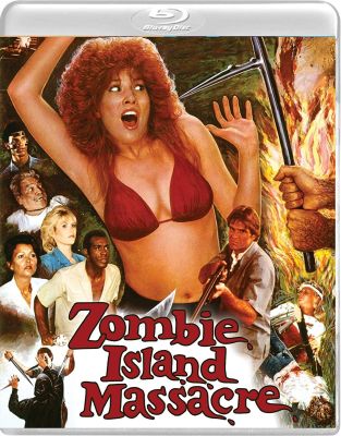 Image of Zombie Island Massacre Vinegar Syndrome DVD boxart