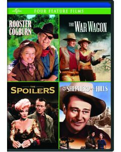 Rooster Cogburn/The War Wagon/The Spoilers (1942)/Shepherd of the Hills Four Feature Films (DVD)