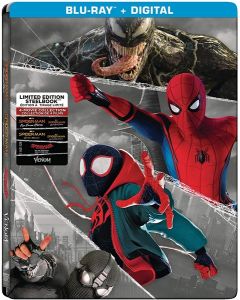 Spiderman: Far From Home / Spiderman: Homecoming / Spiderman: Into The Spiderverse / Venom (Blu-ray)