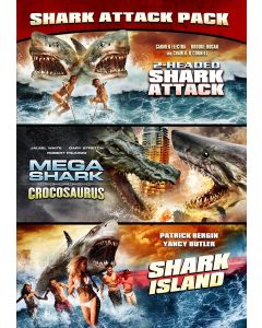 Shark Attack Pack: 2-Headed Shark Attack/Mega Shark Crocosaurus/Shark Island (DVD)