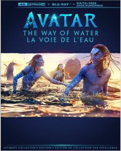 Avatar: Way of Water on sale on 4K Ultra HD, Blu-ray, and Digital.