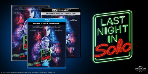 Last Night in Soho available now on 4K, Blu-ray, and DVD